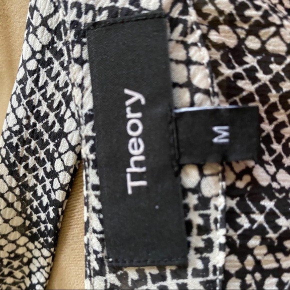 Theory silk snake print blouse - Picture 8 of 8